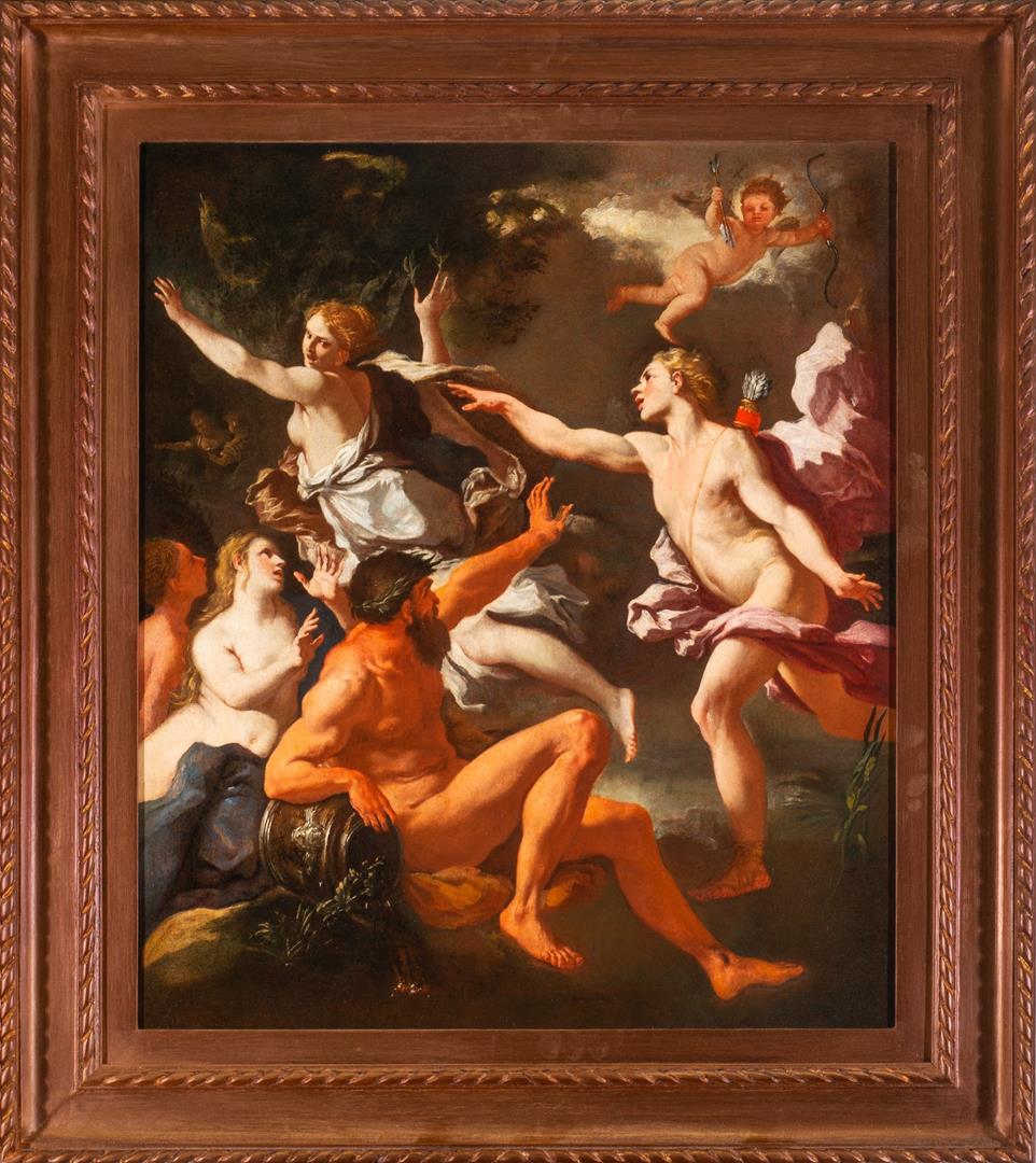 Apolo e Dafne, séc. XVII - XVIII.Louis Silvestre, França